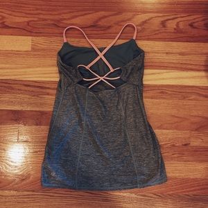Grey and Coral Lululemon Top